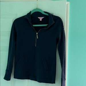 Lilly Pulitzer Women's Navy Half-Zip Popover
